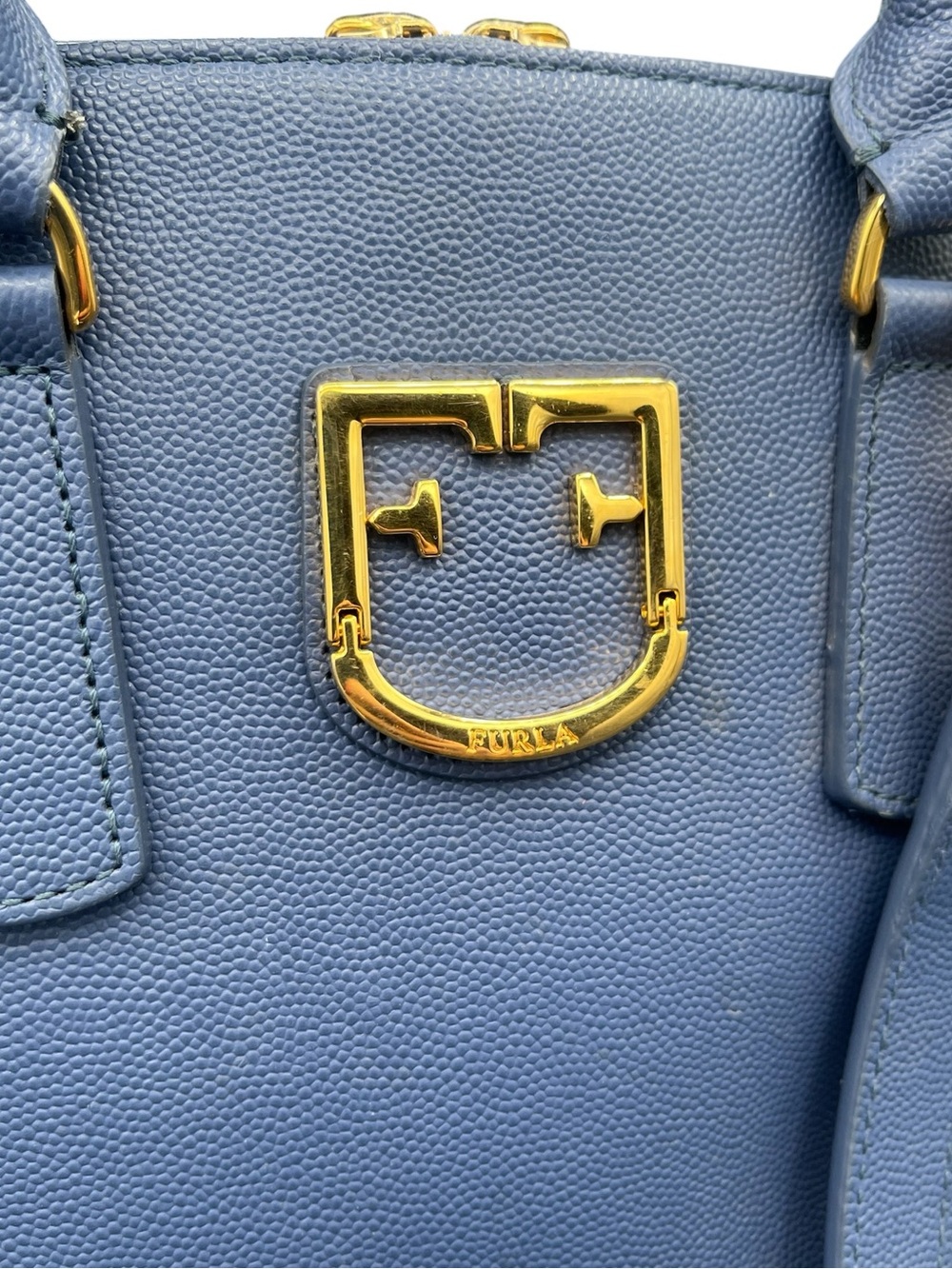 Furla Top Handle Crossbody Structured Handbag in Periwinkle - Picture 5 of 6